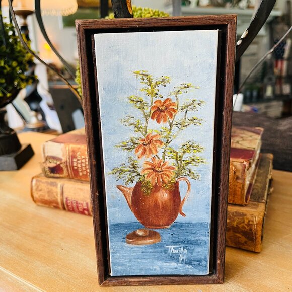 ❌SOLD❌VTG Signed oil painting still life - Picture 3 of 12